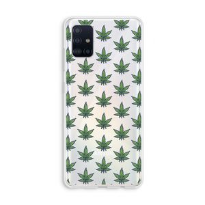 Weed: Galaxy A51 4G Transparant Hoesje