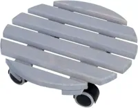 Esschert Design trolley grijs rond indoor