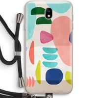 Bold Rounded Shapes: Samsung Galaxy J7 (2017) Transparant Hoesje met koord