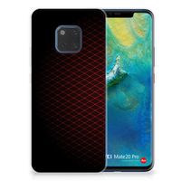 Huawei Mate 20 Pro TPU bumper Geruit Rood