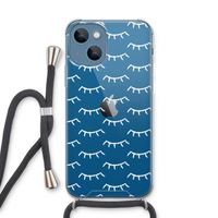 Wimpers: iPhone 13 Transparant Hoesje met koord