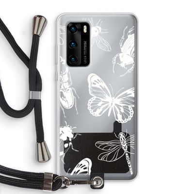 Tiny Bugs: Huawei P40 Transparant Hoesje met koord