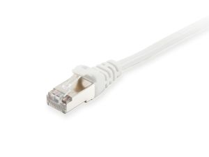 Equip 605513 RJ45 Netwerkkabel, patchkabel CAT 6 S/FTP 0.25 m Wit Vergulde steekcontacten 1 stuk(s)