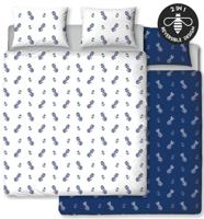 Hive Hello Sailor - Dekbedovertrek - Tweepersoons - 200 x 200 cm - wit/blauw