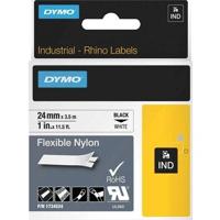 Labeltape dymo rhino industrieel nylon 24mm wit