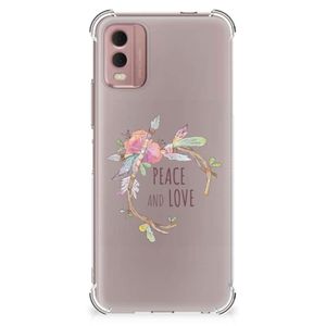 Nokia C32 Stevig Bumper Hoesje Boho Text