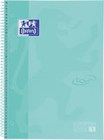 Oxford School Touch Europeanbook spiraalblok, ft A4+, 160 bladzijden, gelijnd, pastel groen - thumbnail