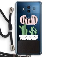 I love cacti: Huawei Mate 10 Pro Transparant Hoesje met koord
