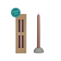 Dinerkaars Bliss roze set a 3 stuks
