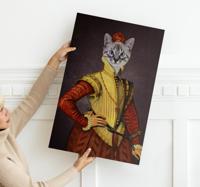 Aanpasbare schilderij aristocratische kat