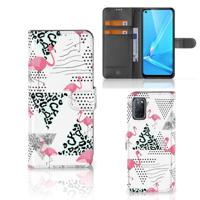 OPPO A72 | OPPO A52 | Telefoonhoesje | Met pasjeshouder | Flamingo Triangle
