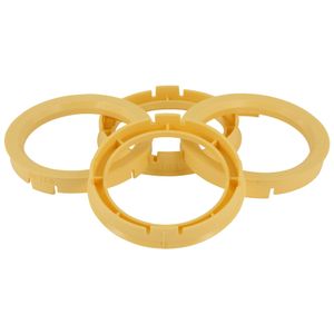 TPI Centreerringen 63.3->54.1mm Geel 4 stuks TP633541