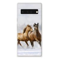 Google Pixel 6 Pro | TPU Hoesje | Paarden