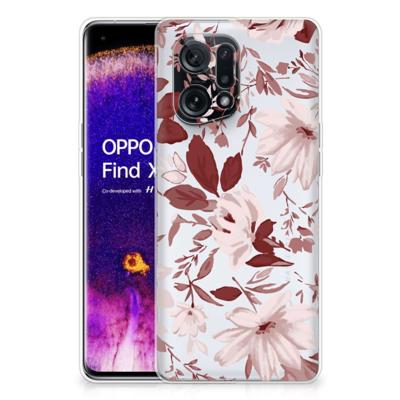 Smartphone hoesje OPPO Find X5 Watercolor Flowers