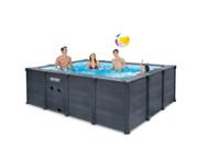 Graphite gray panel pool set 4m x 3m x 1,24m I Intex - Intex