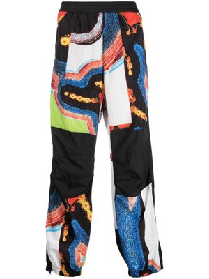 AMBUSH pantalon de jogging à motif abstrait - Noir
