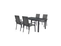 LIVARNO home Aluminium tuinset Houston 5-delig