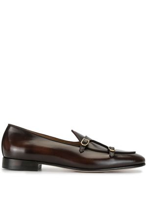 Edhen Milano mocassins Brera à double bride - Marron