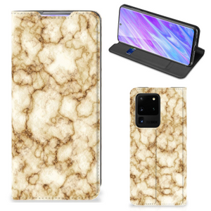 Samsung Galaxy S20 Ultra Standcase Marmer Goud