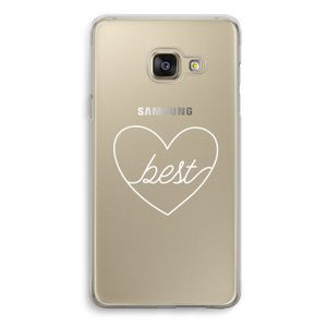 Best heart pastel: Samsung A3 (2017) Transparant Hoesje