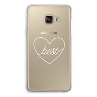 Best heart pastel: Samsung A3 (2017) Transparant Hoesje