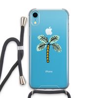 Palmboom: iPhone XR Transparant Hoesje met koord