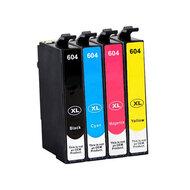 Huismerk Epson 604XL Inktcartridges Multipack (zwart + 3 kleuren)