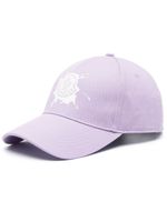 Moncler casquette en coton à logo imprimé - Violet