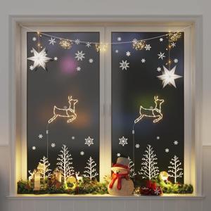 VidaXL Kerstverlichting rendier silhouet 2 st 35 led&apos;s warm wit