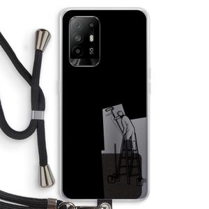 Musketon Painter: Oppo A95 5G Transparant Hoesje met koord