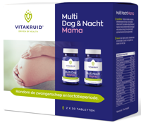 Vitakruid Multi Dag & Nacht Mama 100% Vegan 2 x 30