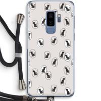 Miauw: Samsung Galaxy S9 Plus Transparant Hoesje met koord - thumbnail