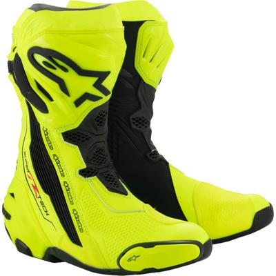 ALPINESTARS Supertech R Boots, Sport motorlaarzen, Geel Fluo-Zwart