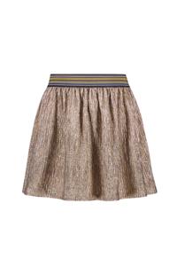 Like Flo Meisjes rok metallic print - Holly - Oud roze