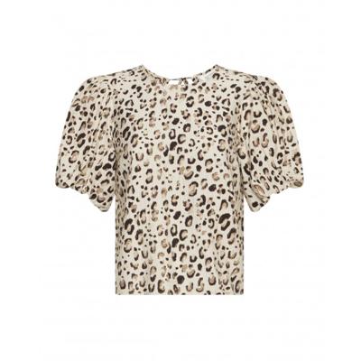 MSCH - Beige | Dames | Top | Beige | XXL | regular | Kamst mode