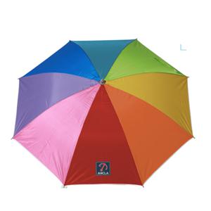 Atosa Design parasol - Multi kleuren - D140 x H200 cm - zomer/strand - 8 vlakken