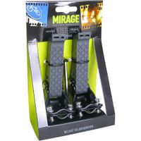 Imp Voetsteunen opklapbaar met riemen zwart/grijs