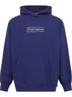 Supreme x Kaws hoodie à logo - Bleu - thumbnail