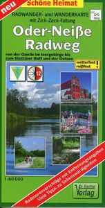Wandelkaart - Fietskaart Oder-Neiße-Radweg | Verlag Dr. Barthel