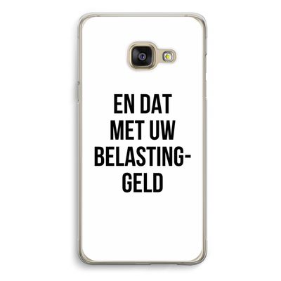 Belastinggeld: Samsung A3 (2017) Transparant Hoesje