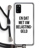 Belastinggeld: Samsung Galaxy A41 Transparant Hoesje met koord