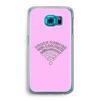 Home Is Where The Wifi Is: Samsung Galaxy S6 Transparant Hoesje Home Is Where The Wifi Is: Samsung Galaxy S6 Transparant Hoesje