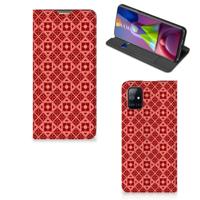 Samsung Galaxy M51 | Hoesje met Magneet | Batik Rood