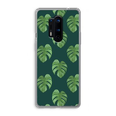 Monstera leaves: OnePlus 8 Pro Transparant Hoesje