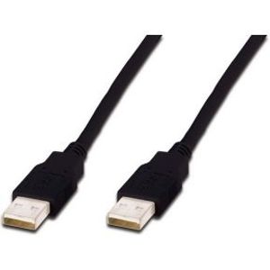 Digitus AK-300100-018-S USB-kabel 1,8 m USB 2.0 USB A Zwart