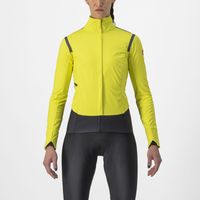 Castelli Alpha RoS 2 fietsjack lange mouw groen/geel dames S