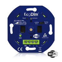 ECODIM | LED Dimmer | WiFi | Druk/Draai | 0-250W | RLC | ECODIM | ECODIM | ECODIM | ECODIM