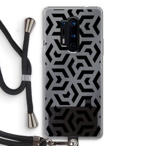 Crazy pattern: OnePlus 8 Pro Transparant Hoesje met koord