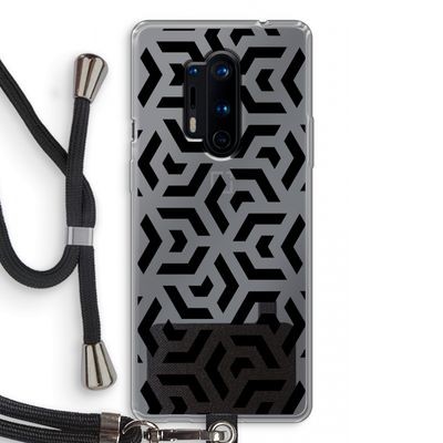 Crazy pattern: OnePlus 8 Pro Transparant Hoesje met koord