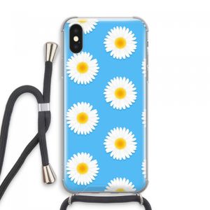 Margrietjes: iPhone XS Max Transparant Hoesje met koord